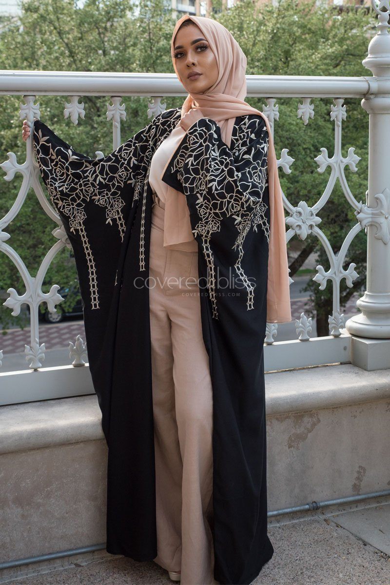 Shop Rosette Khaliji Abaya for Women ...